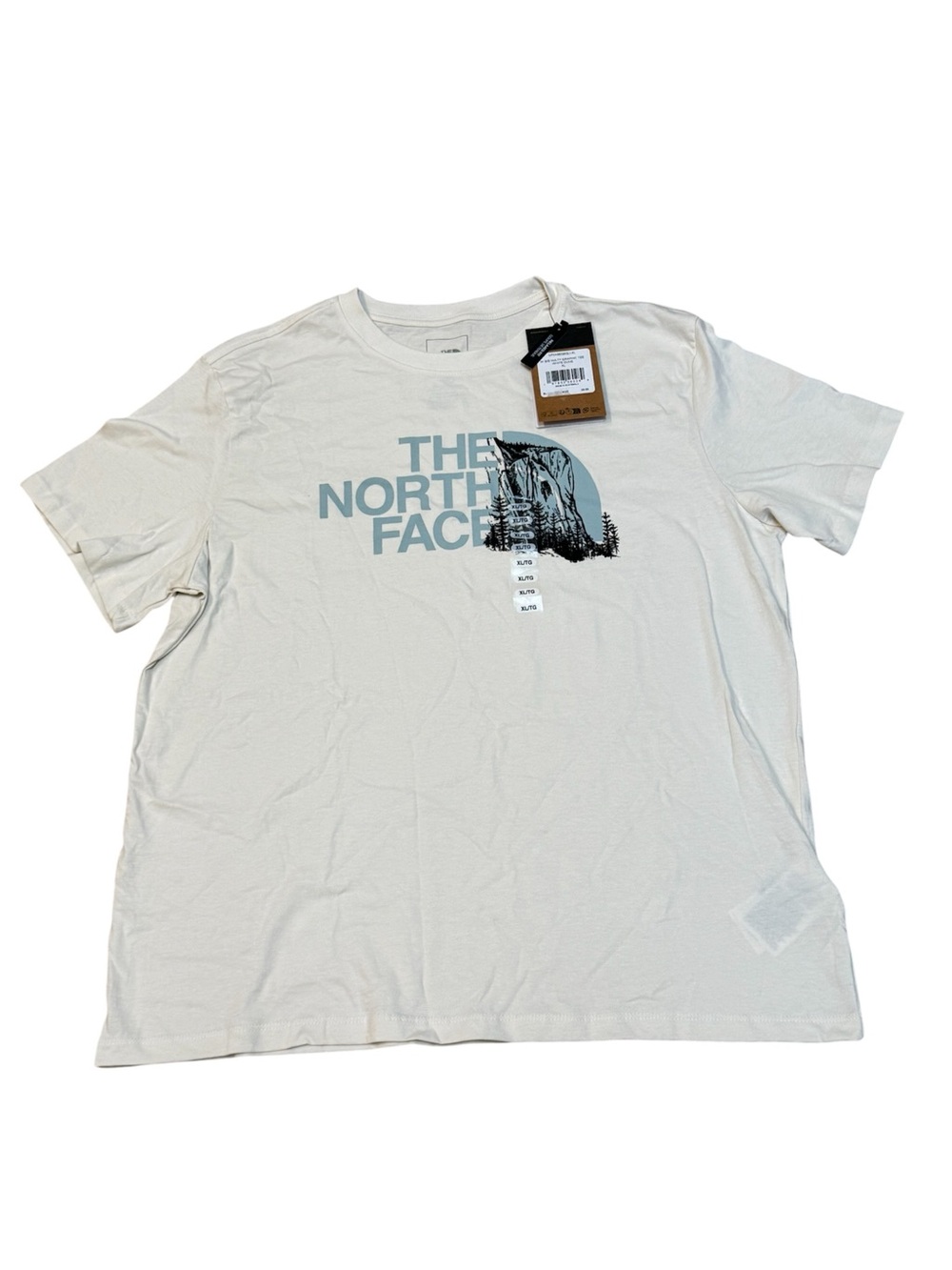 The North Face Women’s White Dune Novelty Graphic Short Sleeve Tee T-Shirt XL